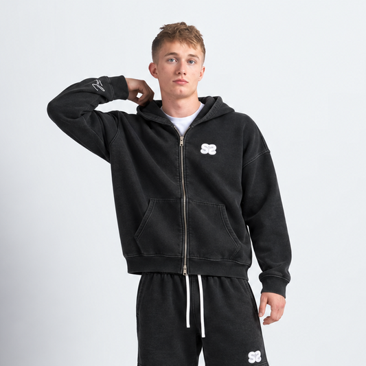 Black Zip-Up