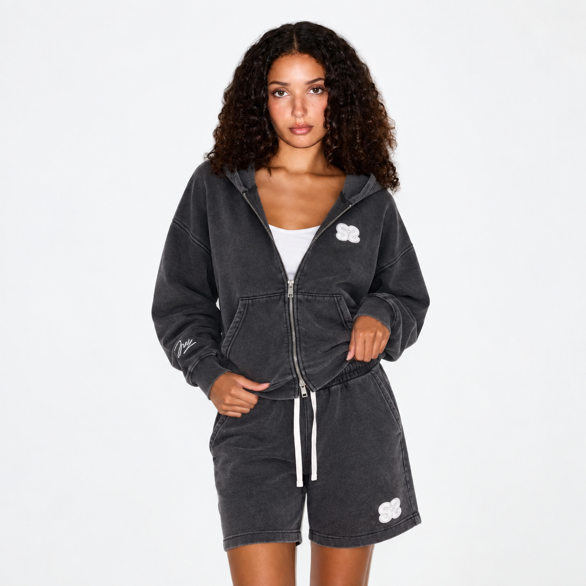 Dark Grey Zip-Up