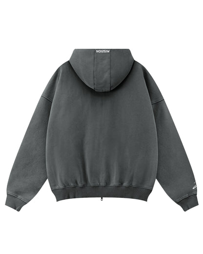 Dark Grey Zip-Up