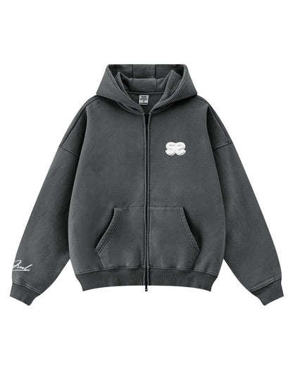 Dark Grey Zip-Up