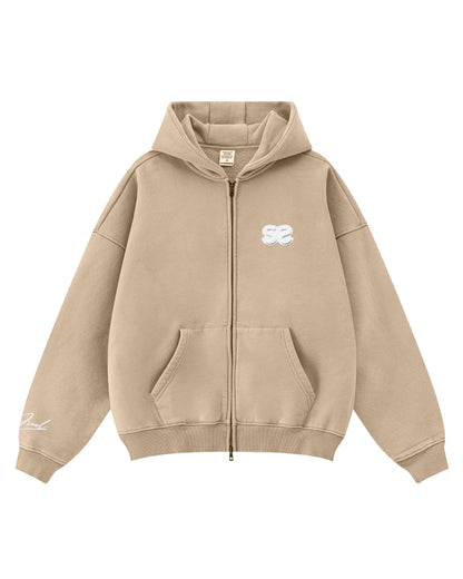 Khaki Zip-Up